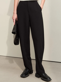 Hochtaillierte Hose mit geradem Bein