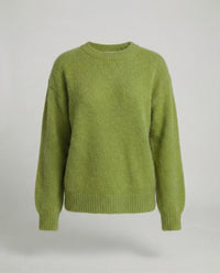 Damen Strickpullover aus weichem Kaninchenhaar-Mix Oversize