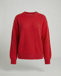 Damen Strickpullover aus weichem Kaninchenhaar-Mix Oversize