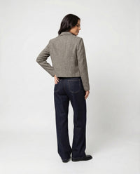 Damen High Waist Denim Hose