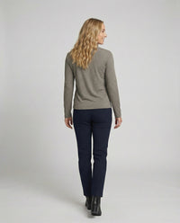 Damen Langarmshirt mit warmem Fleece Futter und praktischen Taschen