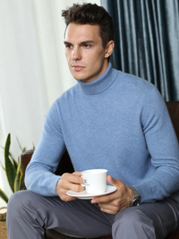 Kaschmir-Rollkragenpullover für Herren