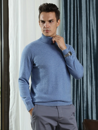 Kaschmir-Rollkragenpullover für Herren