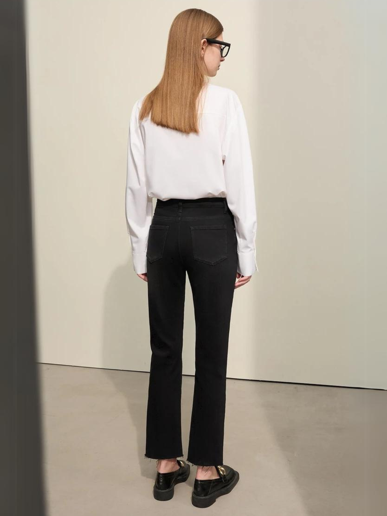 Vintage Bleistiftjeans mit hoher Taille