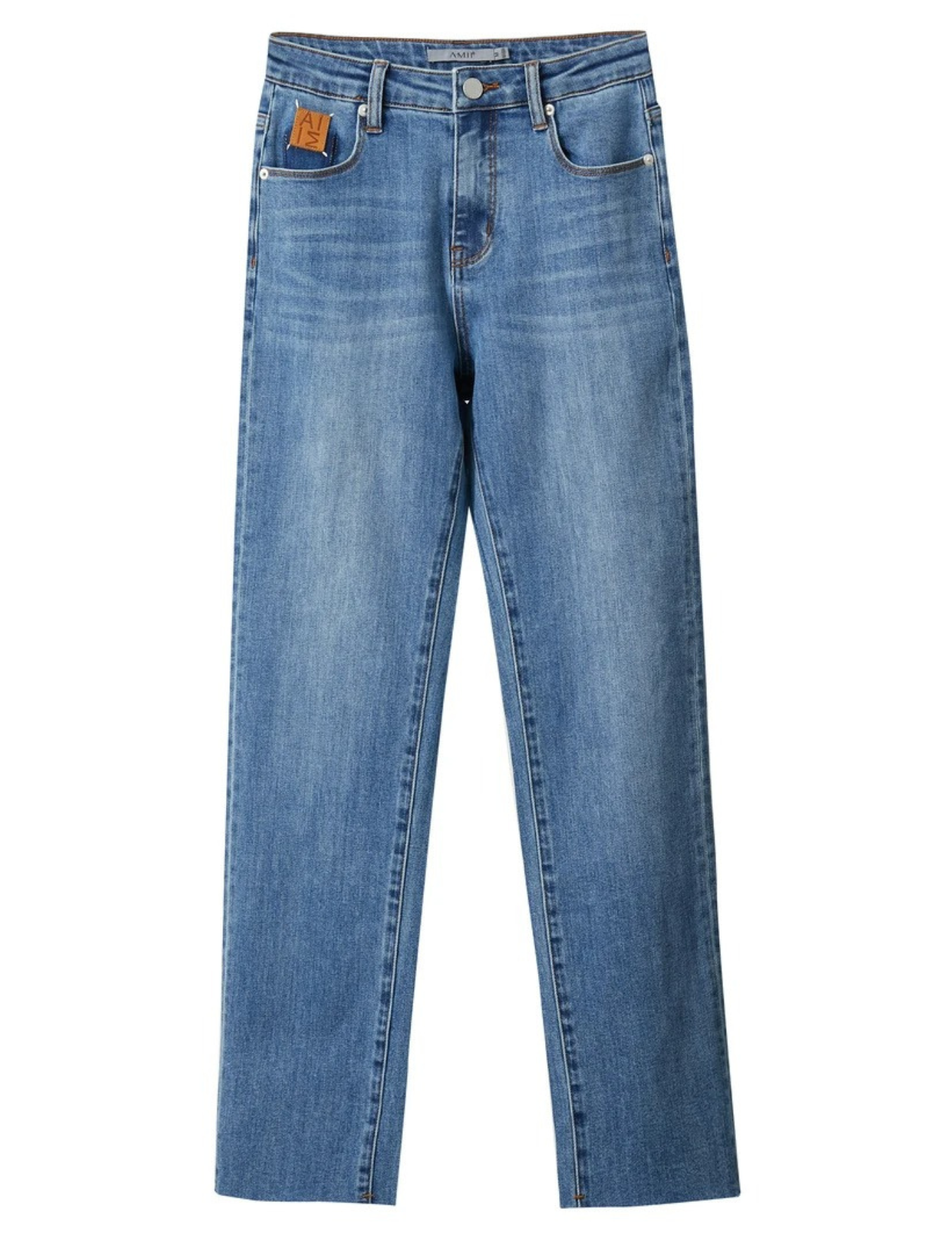 Vintage Bleistiftjeans mit hoher Taille