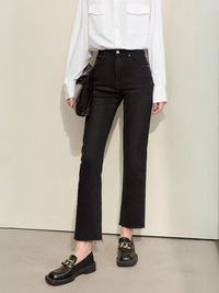 Vintage Bleistiftjeans mit hoher Taille