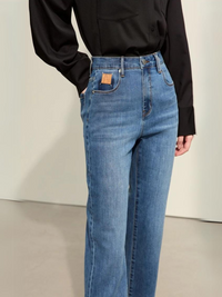 Vintage Bleistiftjeans mit hoher Taille