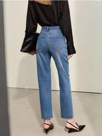 Vintage Bleistiftjeans mit hoher Taille