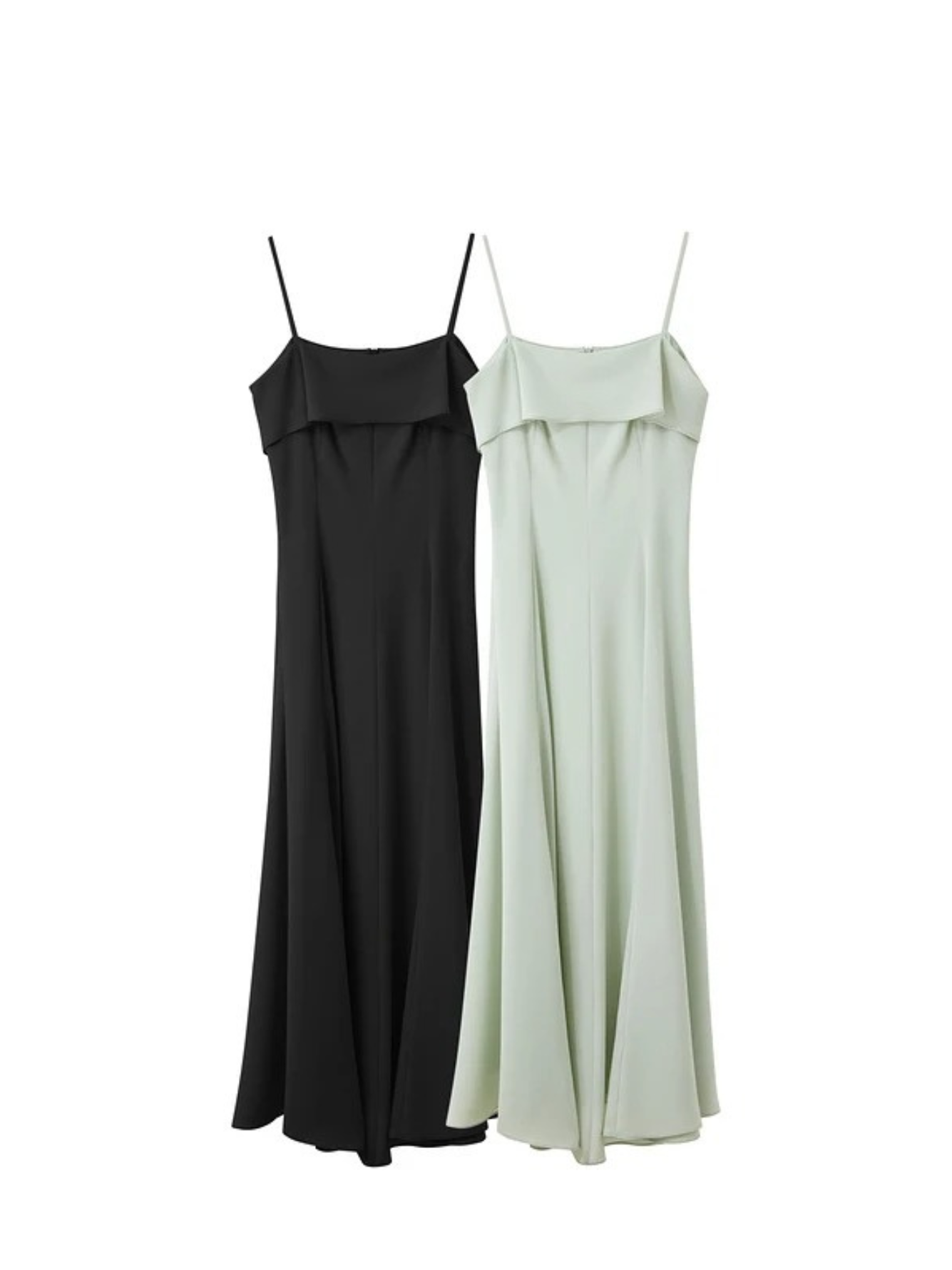 Minimalistisches Midikleid aus Chiffon