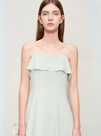 Minimalistisches Midikleid aus Chiffon