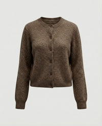 Eleganter Damen Strickcardigan aus weichem gebürstetem Kaschmir für den Herbst
