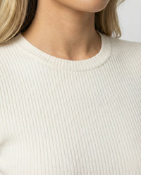 Elegantes Damen Langarmshirt Slim Fit mit hohem Stehkragen Weiß