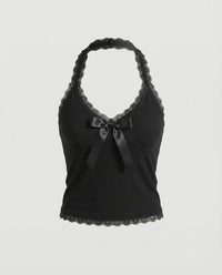 Kurzes Damen Spitzen-Top Sexy Träger-Weste Sommer Style