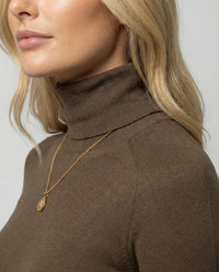 Damen Rollkragen Wollpullover für Herbst und Winter Mode