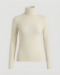 Damen Rollkragen Wollpullover für Herbst und Winter Mode