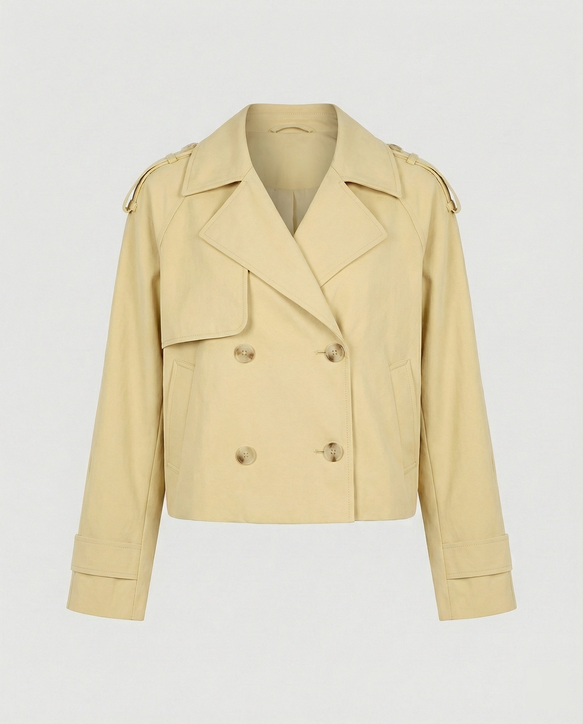 Damen Lederjacke Kurz Locker Geschnitten PU-Leder Stylische Übergangsjacke