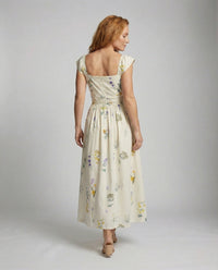 Damen Florales Sommer Maxikleid mit Corsage