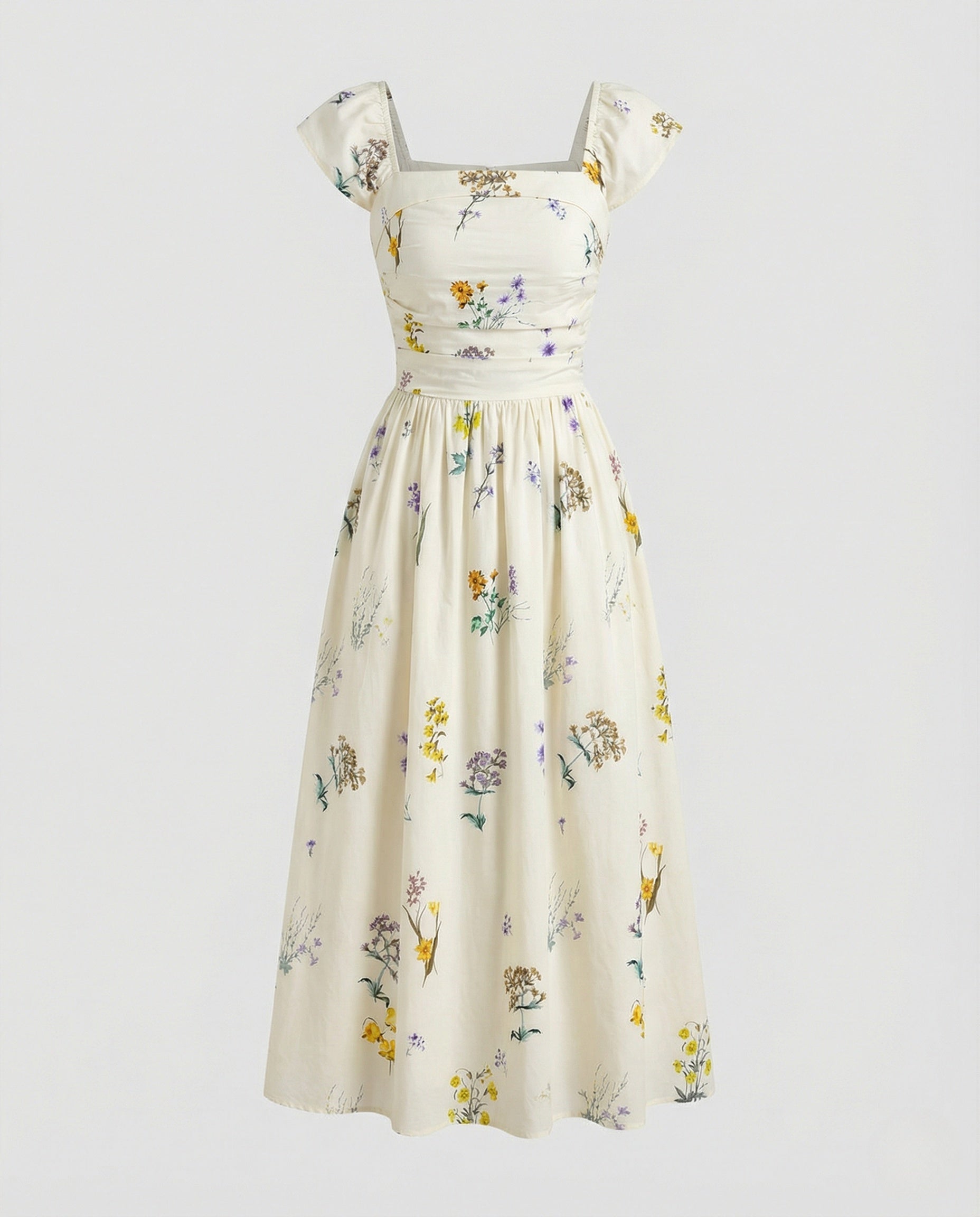 Damen Florales Sommer Maxikleid mit Corsage