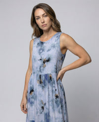 Damen Gestuftes Maxikleid mit Blumenprint