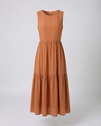 Damen Gestuftes Maxikleid mit Blumenprint