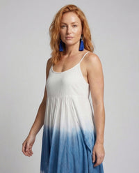 Damen Batik Maxikleid mit Empire Taille