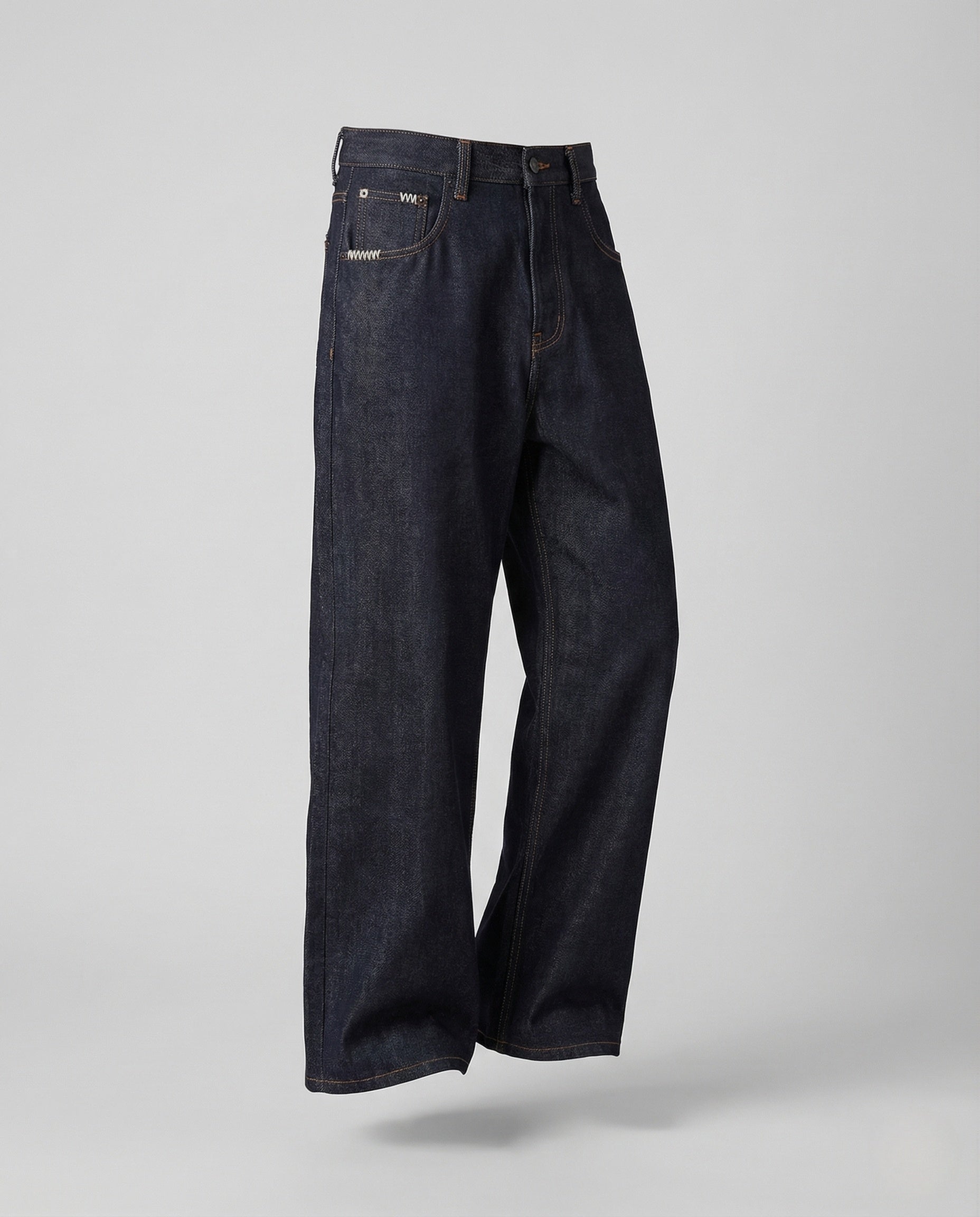 Damen High Waist Denim Hose