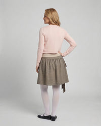 Damen Feinstrick Cardigan kurz mit Knopfleiste
