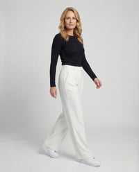 Unisex Stoffhose weit mit geradem Bein