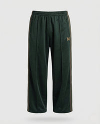Unisex Trainingshose Satin mit Reißverschlusstaschen Dunkelgrün