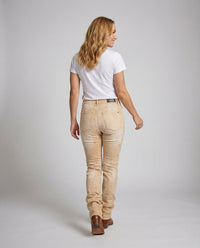 Damen Bootcut Jeans Schmal Geschnitten mit Strassbesatz und Offenem Saum