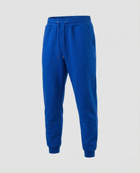 Unisex Jogginghose Baumwollfleece Freizeit Hose mit Elastischem Bund Blau