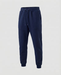 Unisex Jogginghose Baumwollfleece Freizeit Hose mit Elastischem Bund Dunkelblau