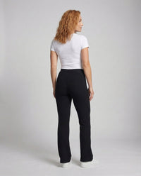 Damen Schlaghose Gerippt High Waist Strickhose