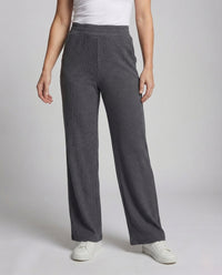 Damen Strickhose Ripp High Waist