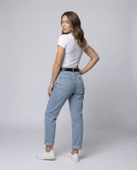 Damen Mom Jeans High Waist