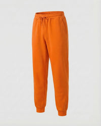Damen Loungehose French Terry Tunnelzug Orange