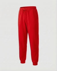 Damen Loungehose French Terry Tunnelzug Rot