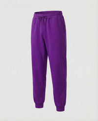 Damen Loungehose French Terry Tunnelzug Violett