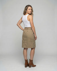 Damen Rock Tailliert Cargo Taschen