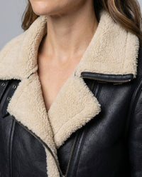 Damen Fliegerjacke Kurz Teddy