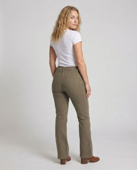 Damen Schlaghose Baumwolle High Waist