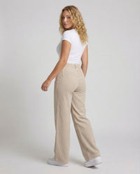 Damen Palazzo Hose Nadelstreifen Weit