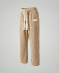 Damen Cordhose Weit Elastikbund Apricot