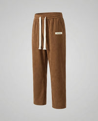 Damen Cordhose Weit Elastikbund Braun