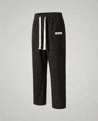 Damen Cordhose Weit Elastikbund Schwarz