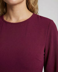 Damen A Linie Kleid Gürtel Bündchen