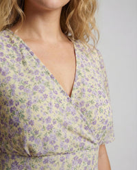 Damen Wickelkleid V Ausschnitt A Linie