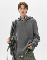 Herren-Hoodie mit Rundhalsausschnitt